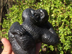 Polished Black Soapstone Gorilla Carving x 1 From Zimbabwe - Toprock Gemstones and Minerals 