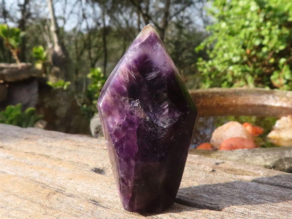 Polished Dark Purple Amethyst Points  x 12 From Zambia - Toprock Gemstones and Minerals 