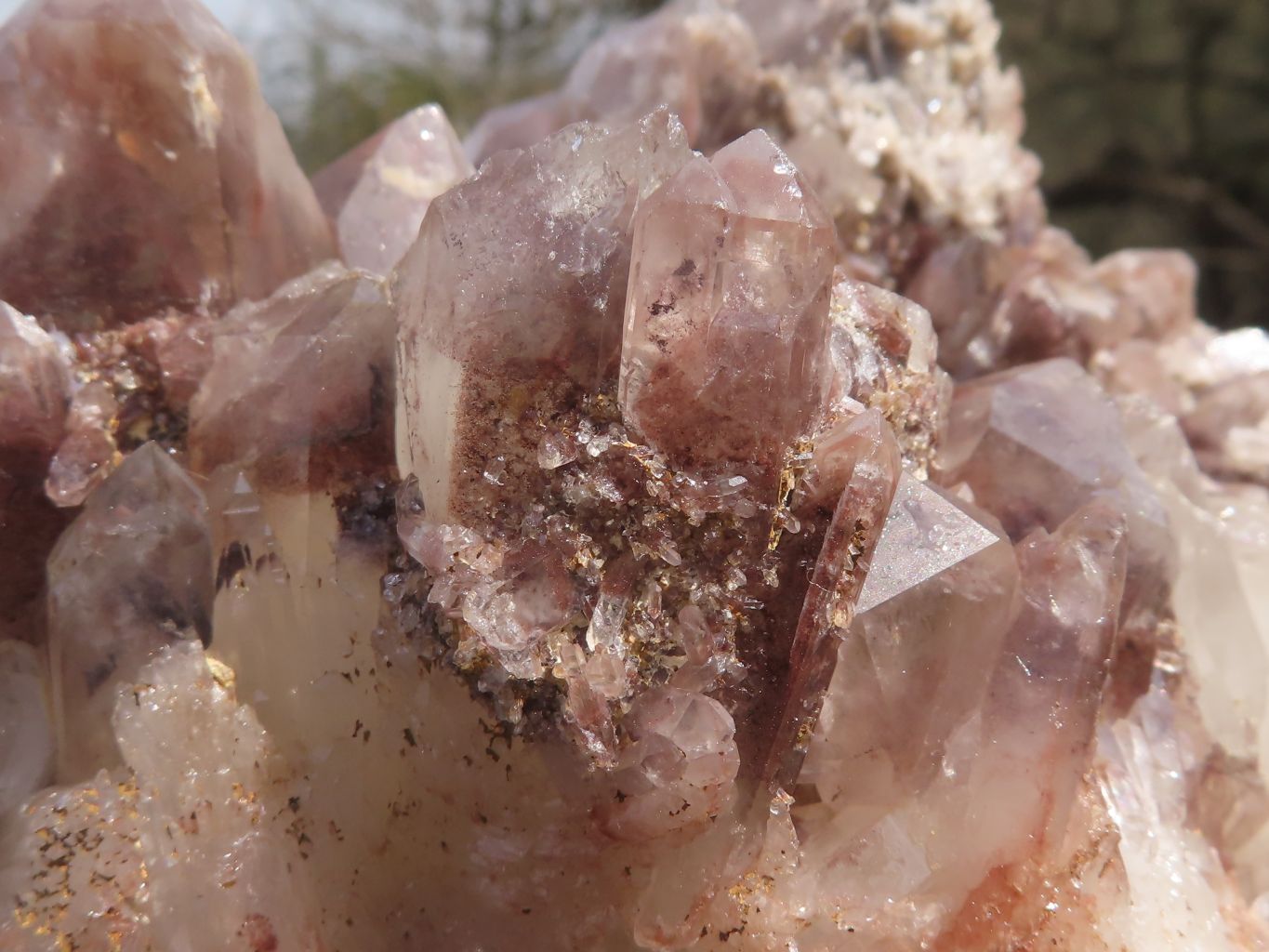 Natural Large Red Hematoid Quartz Cluster With Crystalline Self Healed Base  x 1 From Karoi, Zimbabwe - TopRock
