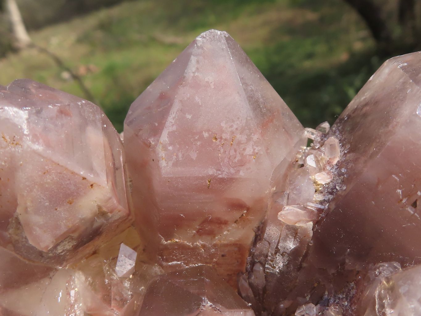 Natural Large Red Hematoid Quartz Cluster With Crystalline Self Healed Base  x 1 From Karoi, Zimbabwe - TopRock