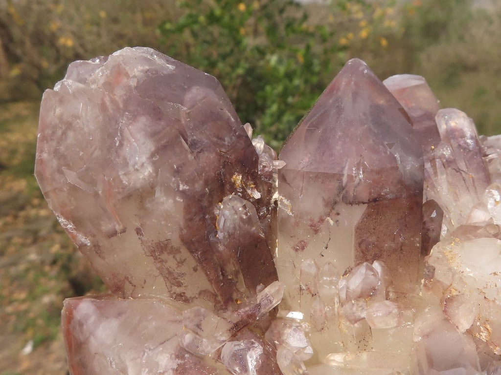 Natural Large Red Hematoid Quartz Cluster With Crystalline Self Healed Base  x 1 From Karoi, Zimbabwe - TopRock