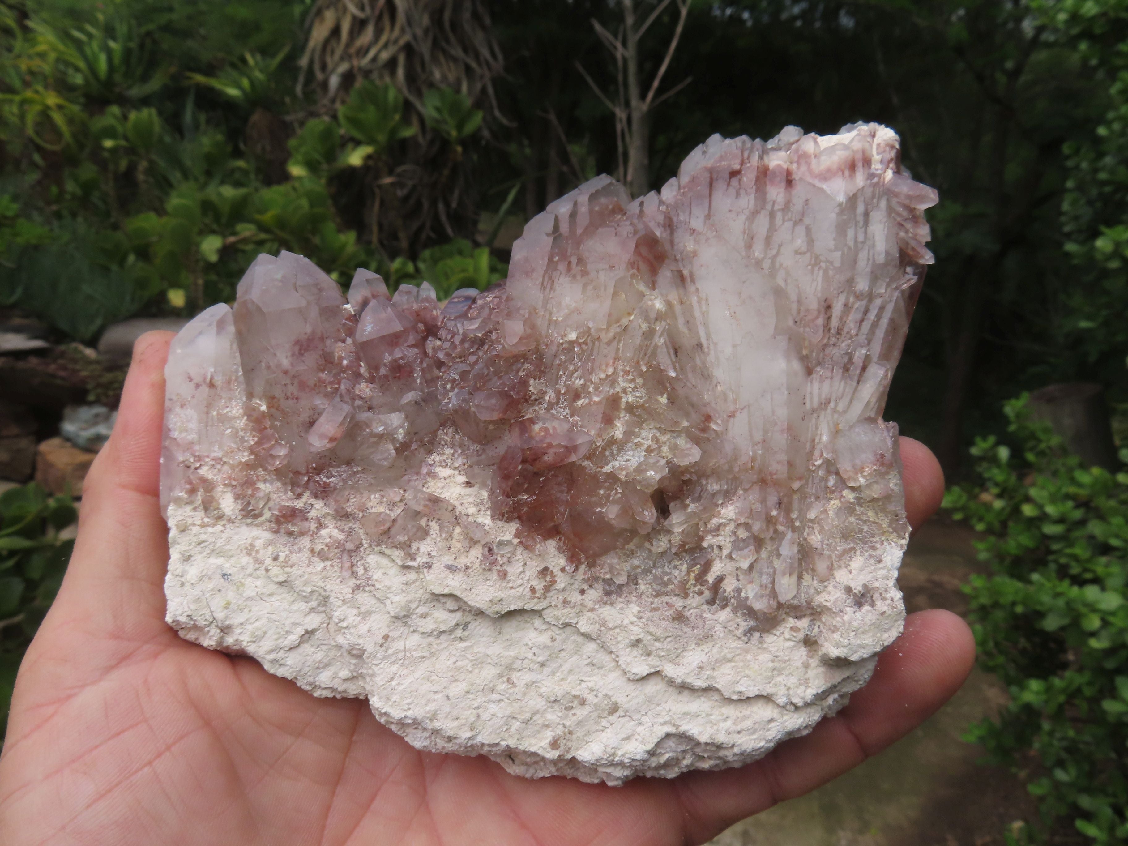 Natural Red Hematoid Quartz Clusters x 4 From Karoi, Zimbabwe - TopRock