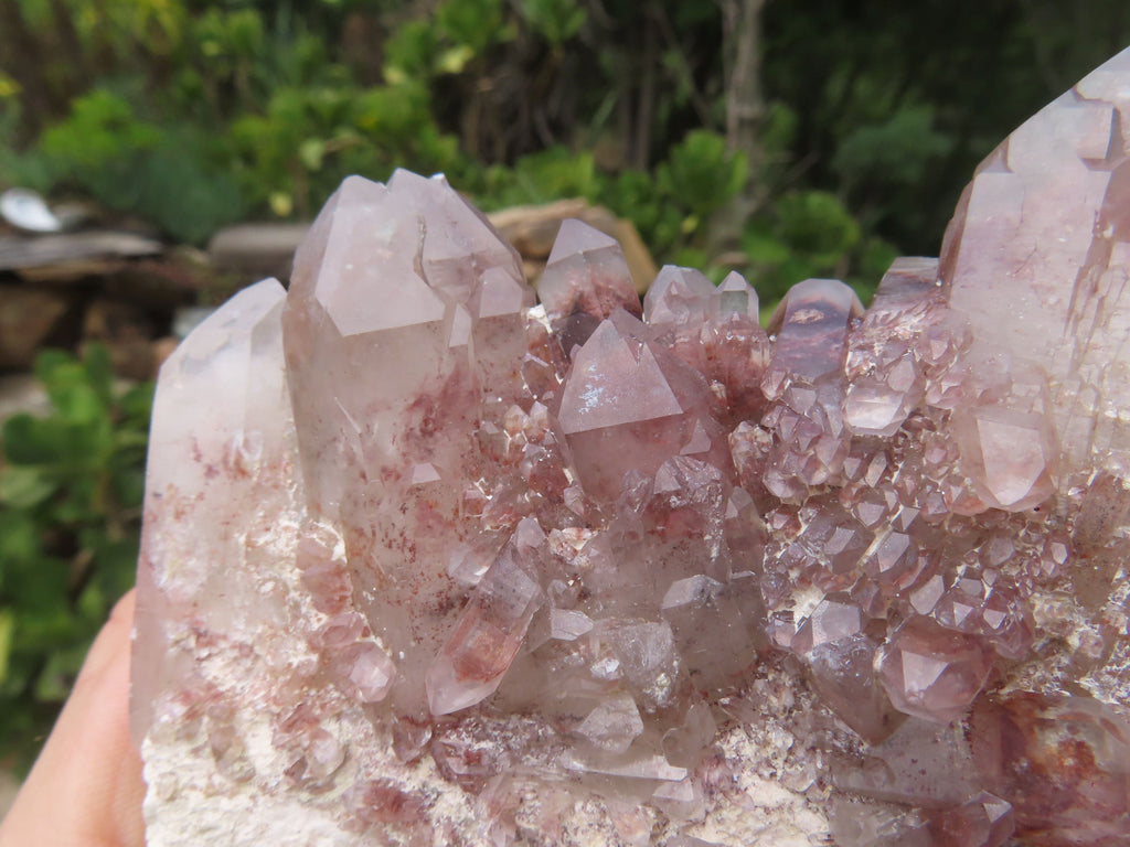 Natural Red Hematoid Quartz Clusters x 4 From Karoi, Zimbabwe - TopRock