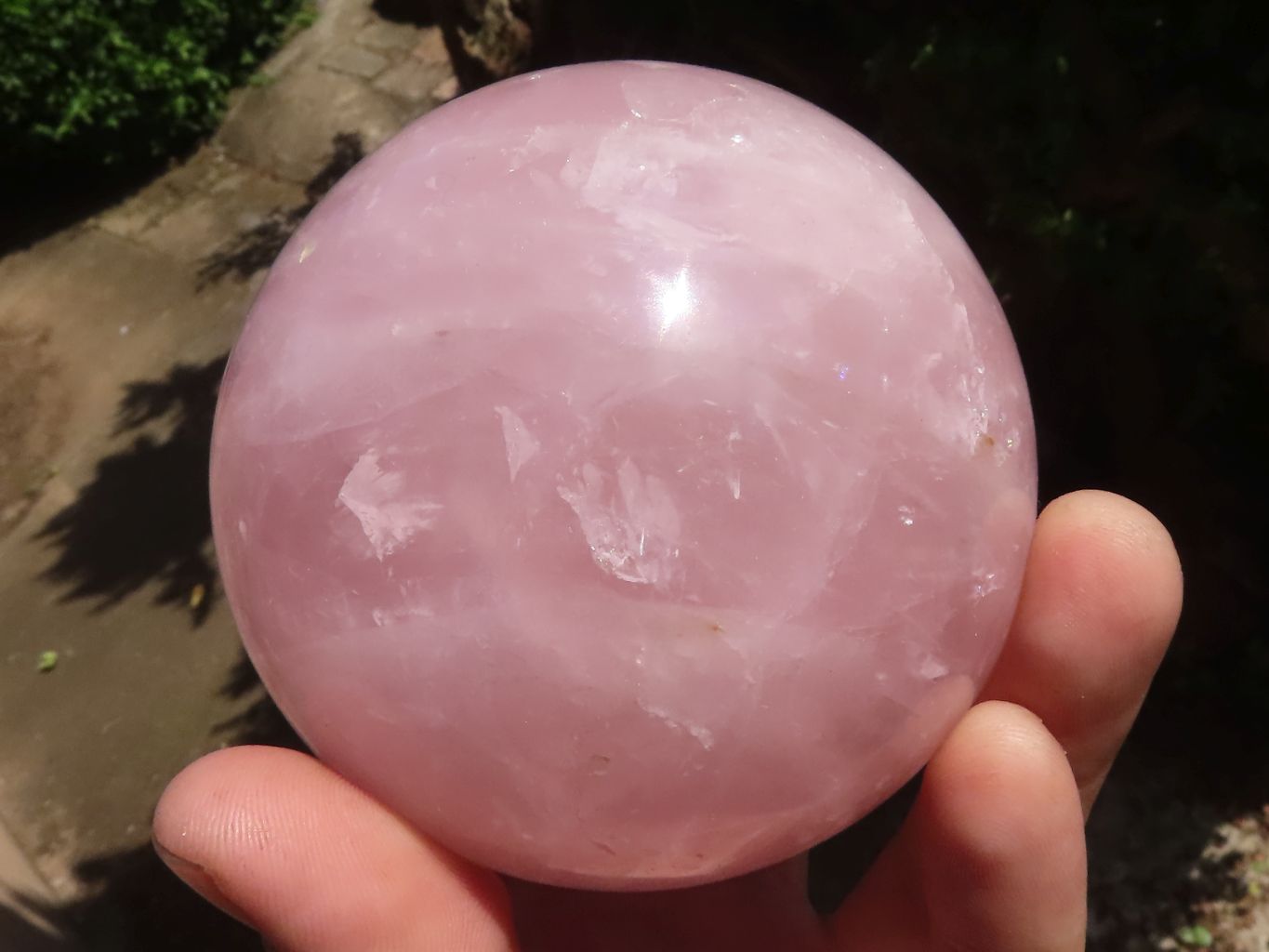 Polished Pink Rose Quartz Spheres x 3 From Madagascar - TopRock