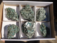 Natural Rare Emerald Mica In Matrix Cobbed Specimens x 6 From Mutoko, Zimbabwe - Toprock Gemstones and Minerals 