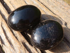 Polished Schorl Black Tourmaline Palm Stones  x 12 From Madagascar - Toprock Gemstones and Minerals 