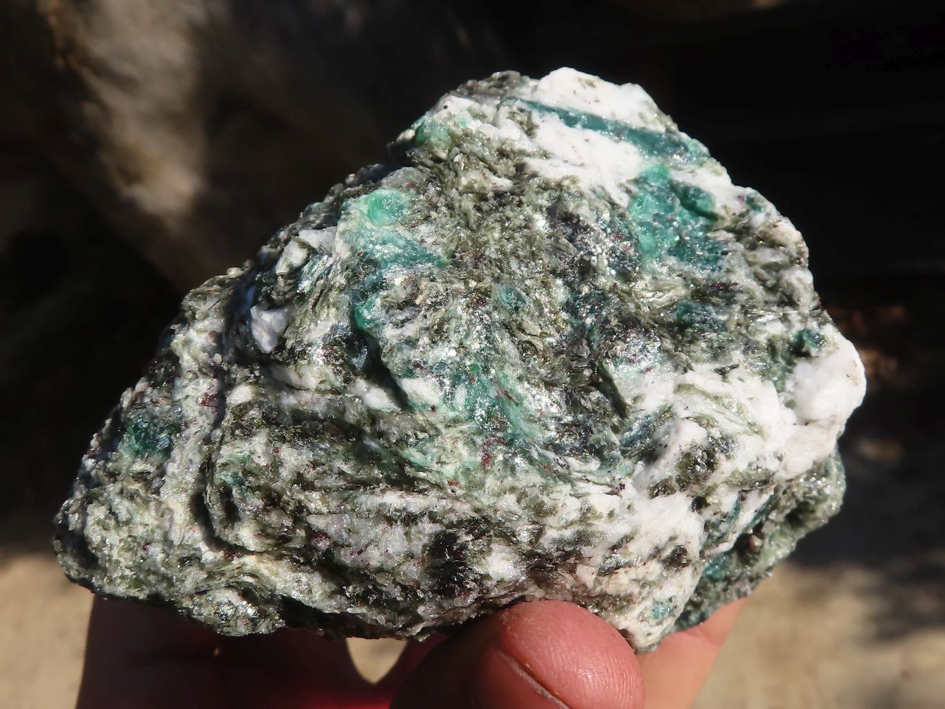 Natural Rare Emerald Mica In Matrix Cobbed Specimens x 6 From Mutoko, Zimbabwe - Toprock Gemstones and Minerals 