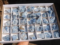 Natural New Sky Blue Calcite Specimens  x 35 From Spitzkop, Namibia - Toprock Gemstones and Minerals 