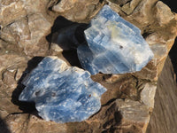 Natural New Sky Blue Calcite Specimens  x 35 From Spitzkop, Namibia - Toprock Gemstones and Minerals 