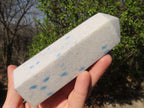 Polished Blue Spotted Spinel Quartz Points x 3 From Madagascar - Toprock Gemstones and Minerals 
