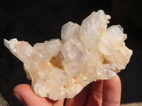 Natural Small White Quartz Clusters  x 12 From Madagascar - Toprock Gemstones and Minerals 