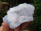 Natural Etched Blue Chalcedony Specimens  x 12 From Malawi - TopRock