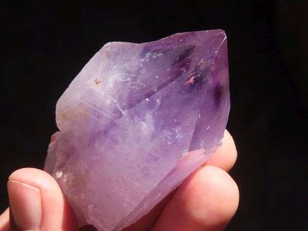 Natural Single Jacaranda Amethyst Crystals  x 12 From Mumbwa, Zambia - Toprock Gemstones and Minerals 
