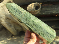 Polished Banded Green Fuchsite Quartz Points  x 2 From Ambatondrazaka, Madagascar - Toprock Gemstones and Minerals 