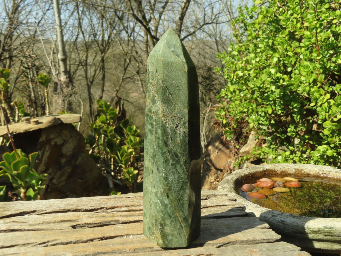 Polished Banded Green Fuchsite Quartz Points  x 2 From Ambatondrazaka, Madagascar - Toprock Gemstones and Minerals 