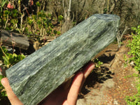 Polished Banded Green Fuchsite Quartz Point  x 1 From Madagascar