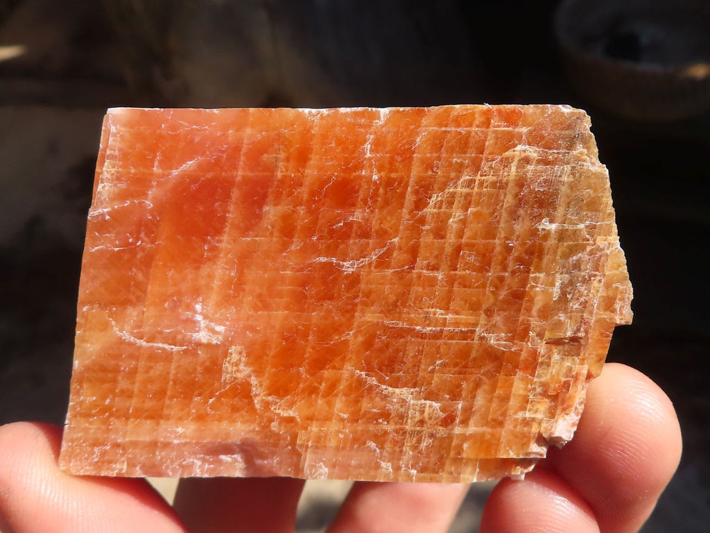 Natural New Sunset Orange Calcite Specimens  x 12 From Spitzkop, Namibia - Toprock Gemstones and Minerals 