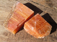 Natural New Sunset Orange Calcite Specimens  x 12 From Spitzkop, Namibia - Toprock Gemstones and Minerals 
