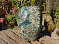 Polished Emerald Mica In Matrix Standing Free Forms x 1 From Mutoko, Zimbabwe - Toprock Gemstones and Minerals 