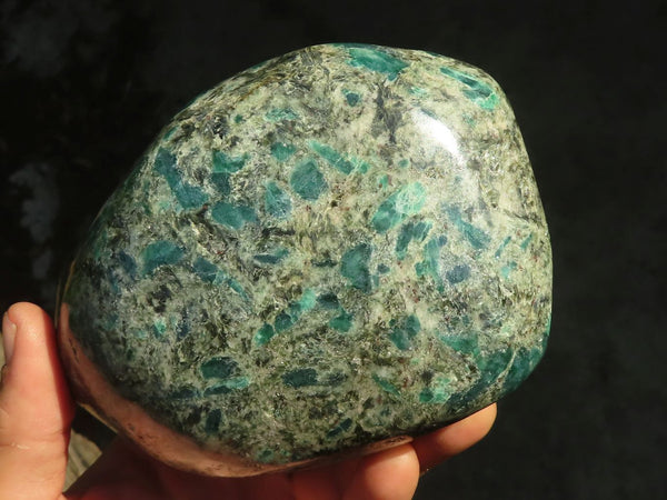 Polished Emerald Mica In Matrix Standing Free Forms x 1 From Mutoko, Zimbabwe - Toprock Gemstones and Minerals 