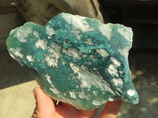 Polished On One Side Emerald Mtorolite Plates x 4 From Mutorashanga, Zimbabwe - Toprock Gemstones and Minerals 