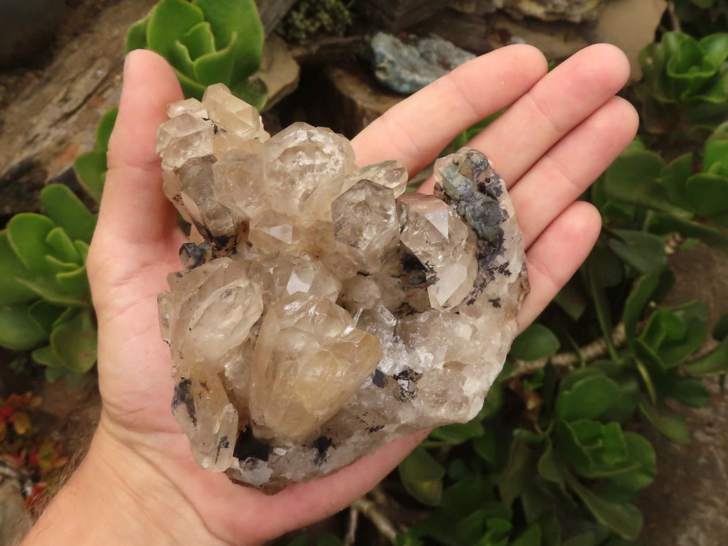 Natural Pair Of Quartz Clusters  x 2 From Madagascar - TopRock