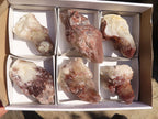 Natural Red Hematoid Quartz Specimens x 6 From Karoi, Zimbabwe - Toprock Gemstones and Minerals 