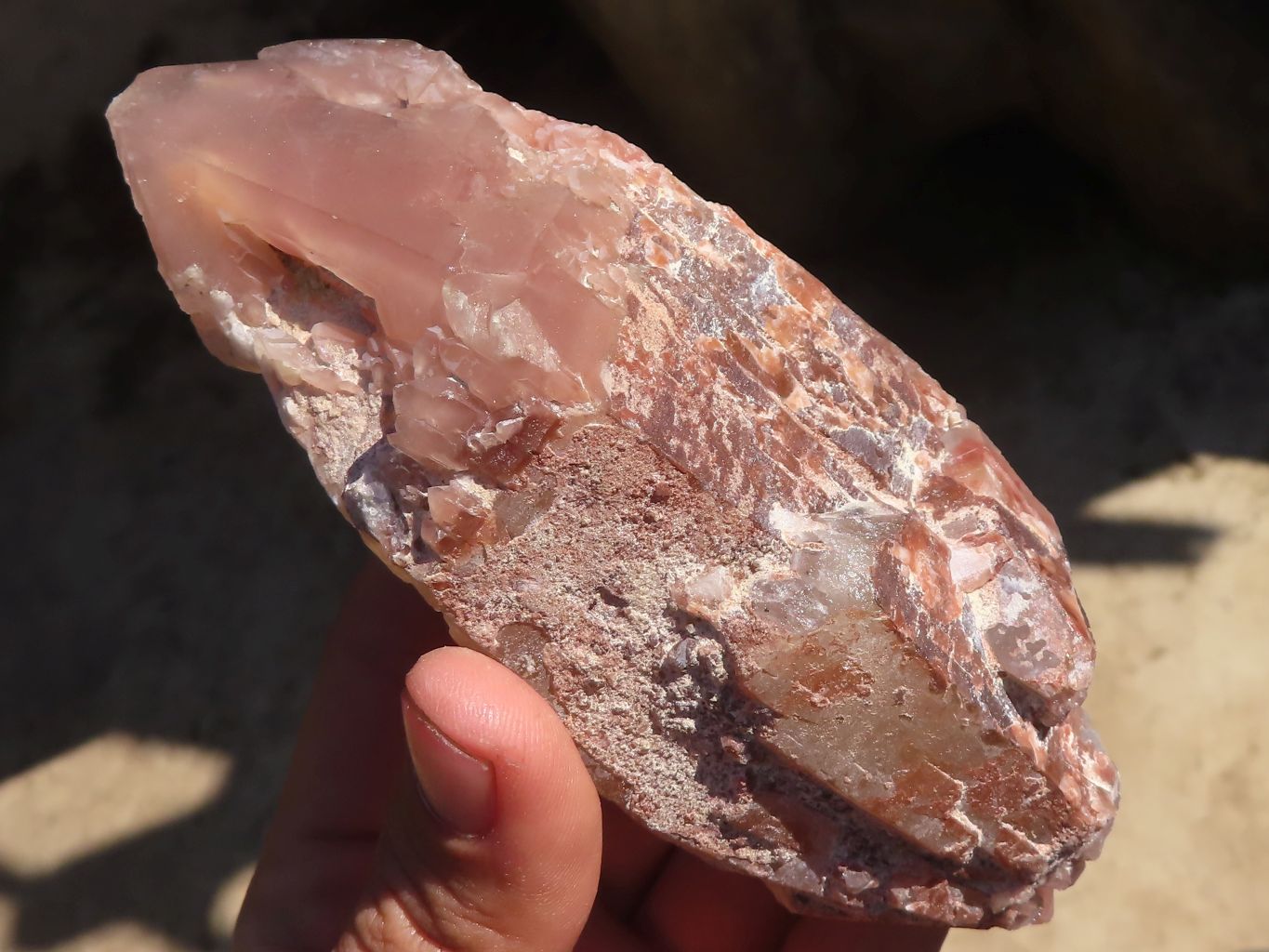 Natural Red Hematoid Quartz Specimens x 6 From Karoi, Zimbabwe - Toprock Gemstones and Minerals 