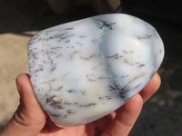Polished Dendritic Opal Standing Free Forms  x 6 From Moralambo, Madagascar - Toprock Gemstones and Minerals 