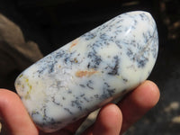 Polished Dendritic Opal Standing Free Forms  x 6 From Moralambo, Madagascar - Toprock Gemstones and Minerals 