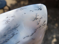 Polished Dendritic Opal Standing Free Forms  x 6 From Moralambo, Madagascar - Toprock Gemstones and Minerals 