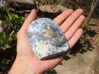 Polished Dendritic Opal Standing Free Forms  x 6 From Moralambo, Madagascar - Toprock Gemstones and Minerals 