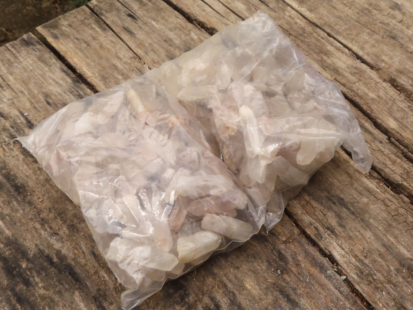 Natural Single Clear Quartz Crystals  x 2 Kg Lot From Madagascar - TopRock