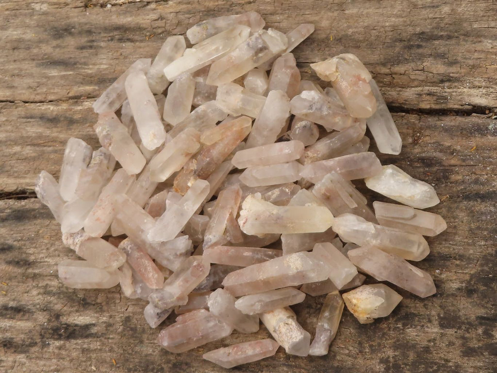 Natural Single Clear Quartz Crystals  x 2 Kg Lot From Madagascar - TopRock