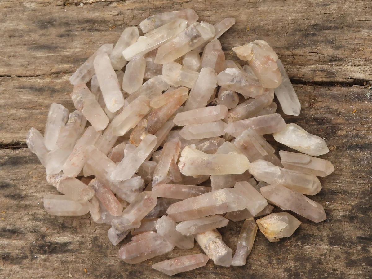 Natural Single Clear Quartz Crystals  x 2 Kg Lot From Madagascar - TopRock