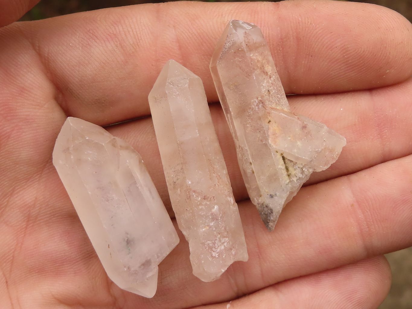 Natural Single Clear Quartz Crystals  x 2 Kg Lot From Madagascar - TopRock