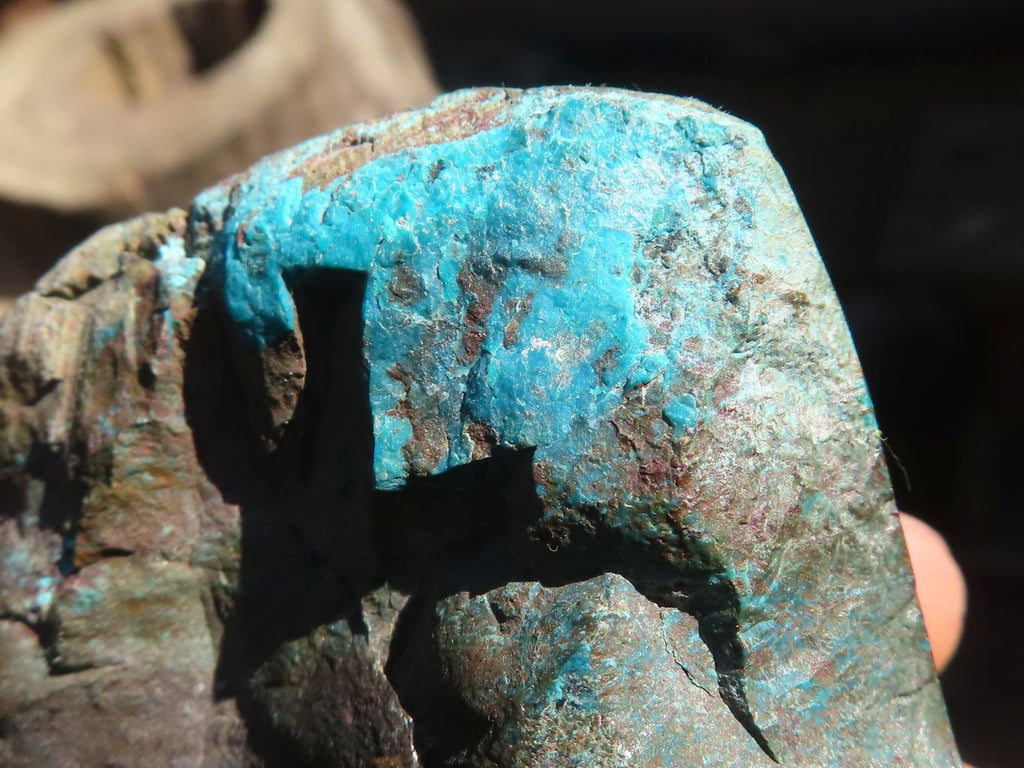 Polished Blue Shattuckite Free Forms  x 6 From Kaokoveld, Namibia - Toprock Gemstones and Minerals 