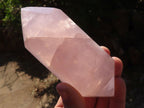 Polished Double Terminated Rose Quartz Points x 4 From Ambatondrazaka, Madagascar - Toprock Gemstones and Minerals 