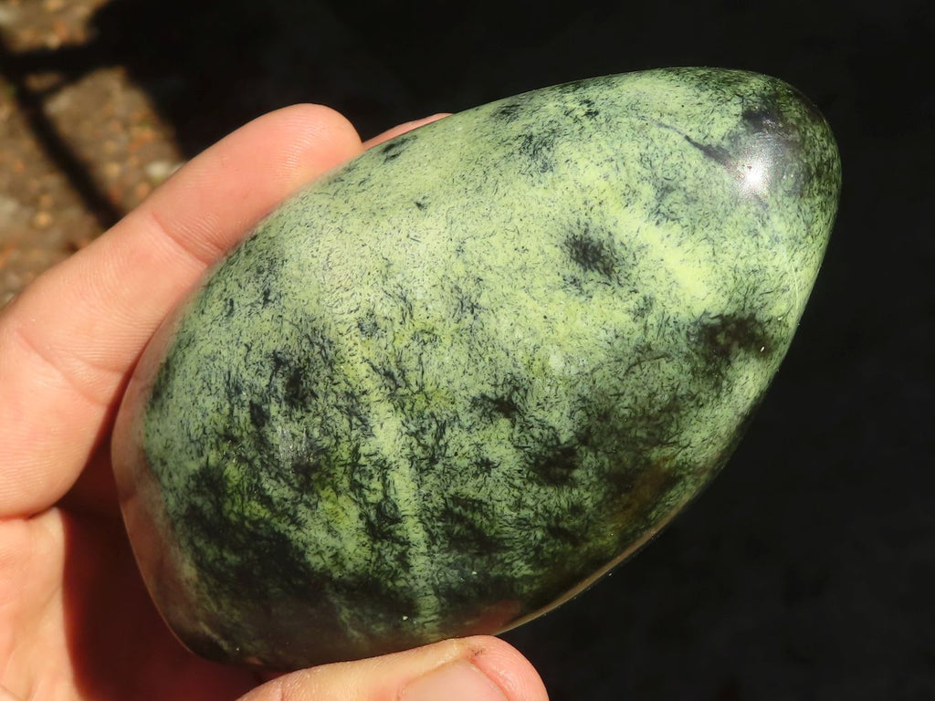 Polished Leopard Stone (Serpentine) Standing Display Free Forms x 3 From Zimbabwe - Toprock Gemstones and Minerals 