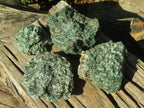Natural Rare Emerald Mica In Matrix Cobbed Specimens x 4 From Mutoko, Zimbabwe - Toprock Gemstones and Minerals 