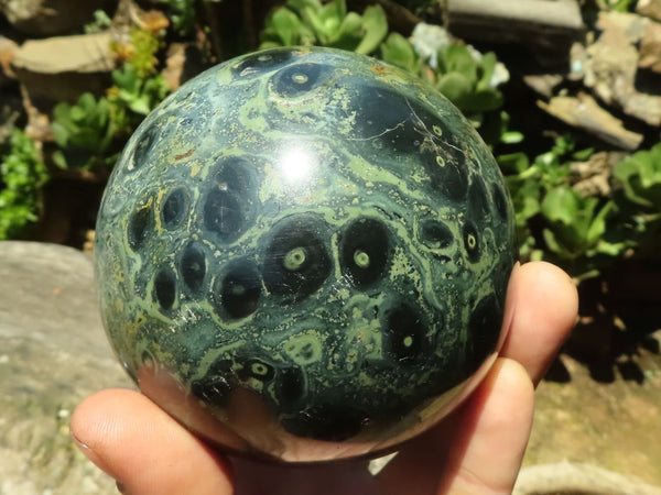 Polished Stromatolite / Kambamba Jasper Spheres  x 2 From Mahajanga, Madagascar - TopRock