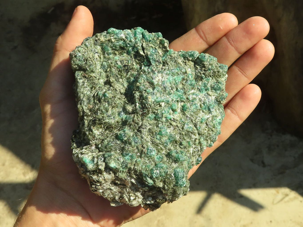 Natural Rare Emerald Mica In Matrix Cobbed Specimens x 4 From Mutoko, Zimbabwe - Toprock Gemstones and Minerals 