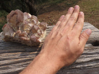 Natural Selection Of Red Hematoid Phantom Quartz Clusters  x 3 From Karoi, Zimbabwe - TopRock