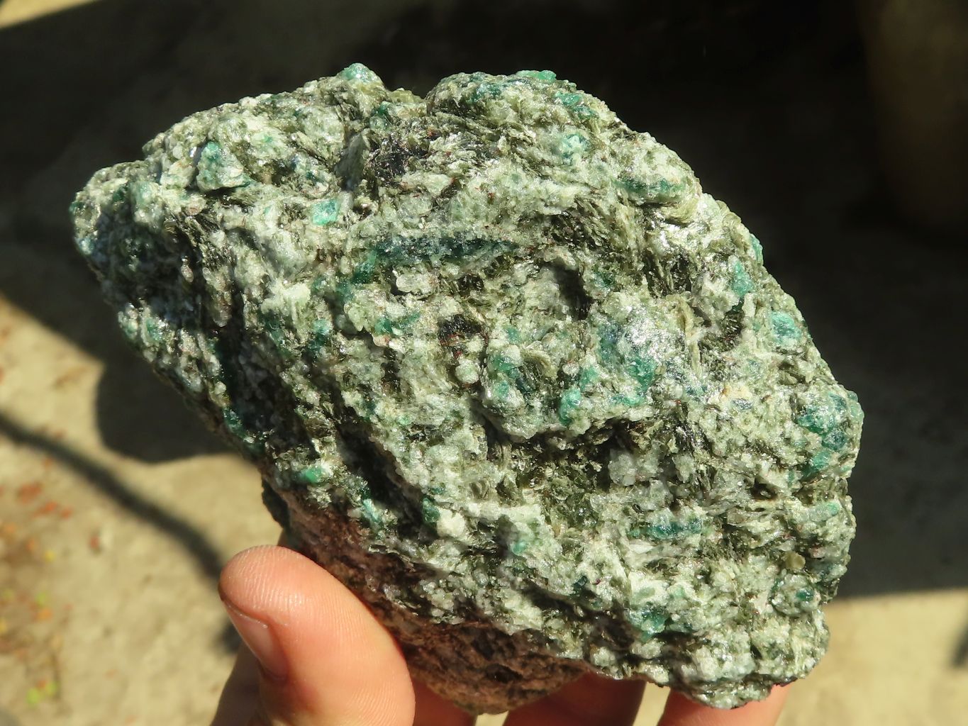 Natural Rare Emerald Mica In Matrix Cobbed Specimens x 4 From Mutoko, Zimbabwe - Toprock Gemstones and Minerals 