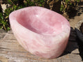 Polished Pink Rose Quartz Bowl x 1 From Ambatondrazaka, Madagascar - Toprock Gemstones and Minerals 