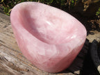 Polished Pink Rose Quartz Bowl x 1 From Ambatondrazaka, Madagascar - Toprock Gemstones and Minerals 