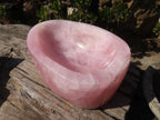Polished Pink Rose Quartz Bowl x 1 From Ambatondrazaka, Madagascar - Toprock Gemstones and Minerals 