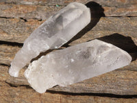 Natural Clear Single Quartz Crystals  x 37 From Mpika, Zambia - Toprock Gemstones and Minerals 
