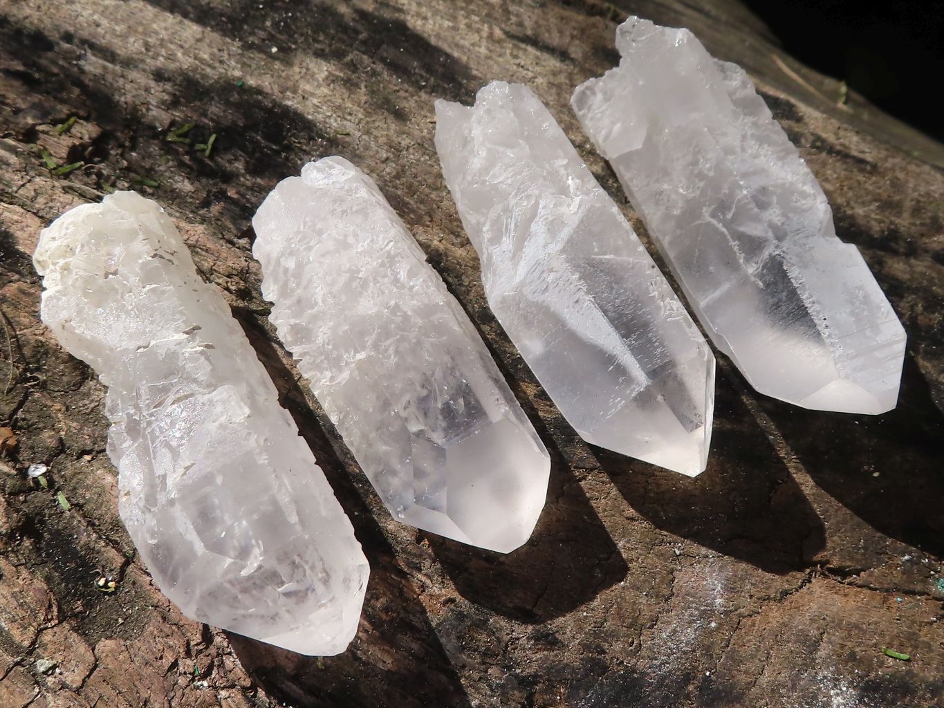Natural Clear Single Quartz Crystals  x 37 From Mpika, Zambia - Toprock Gemstones and Minerals 