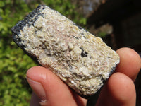 Natural Schorl Black Tourmaline Specimens x 6 From Erongo, Namibia - Toprock Gemstones and Minerals 